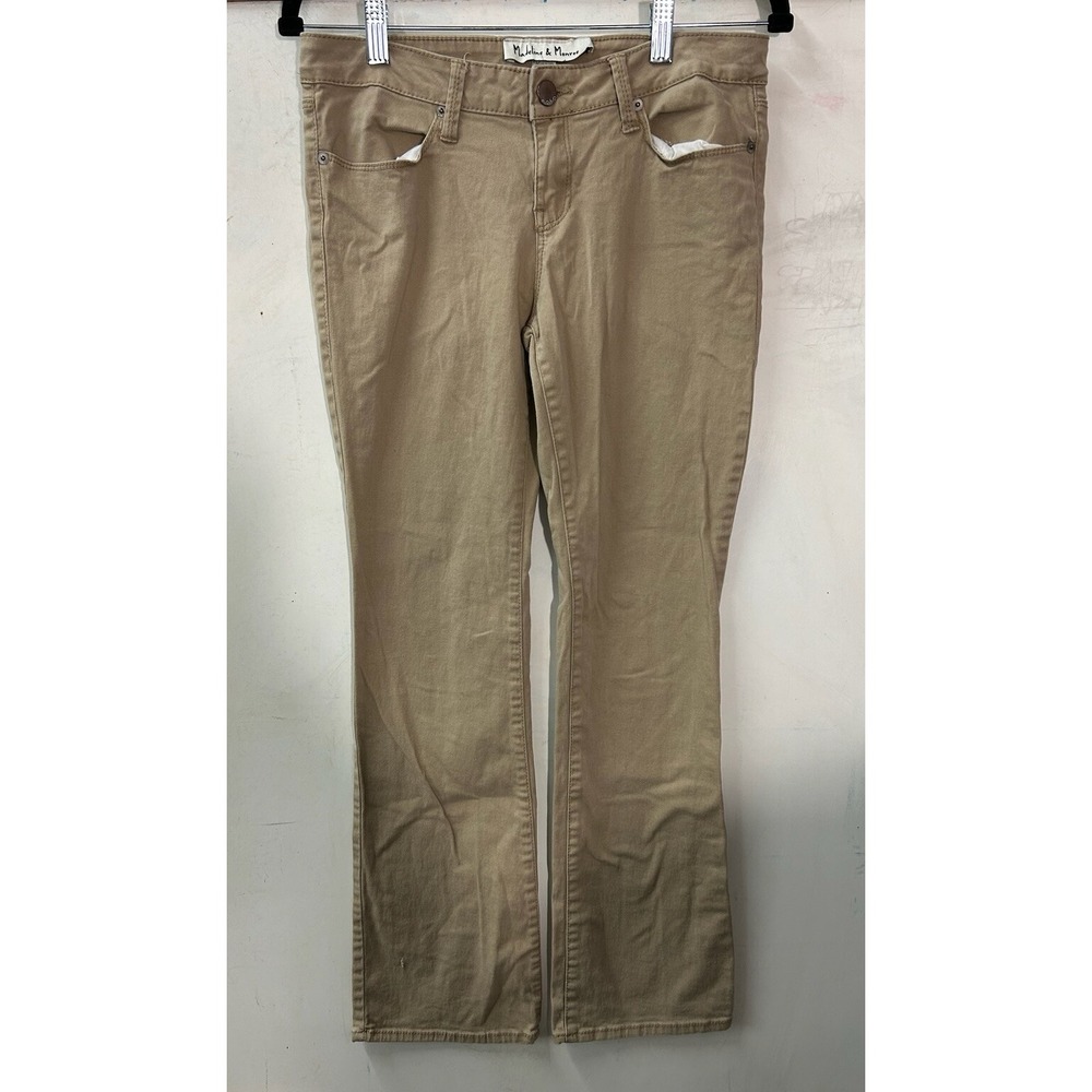 Madeline & Monroe‎ Brown Low Rise Women Brown Khaki Jeans Size 11 Vintage